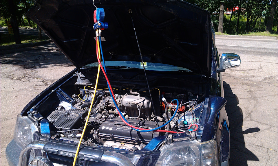 Заправил кондиционер — Honda CR-V (RD1, RD2), 2 л, 1995 года | заправка ...