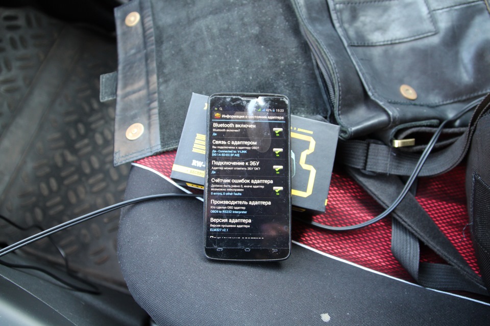 Автосканер беспроводный Roadweller RW-327BT — Renault Scenic III, 1,5 л ...