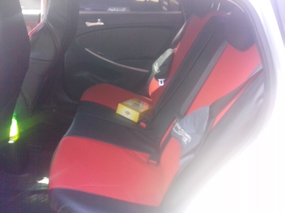 Установил чехлы ЭКО КОЖА РЕКАРО — Hyundai Accent (4G), 1,6 л, 2012 года ...