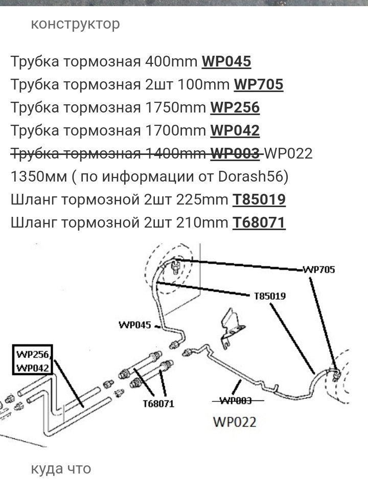 Тормозные трубки рено меган 2 схема