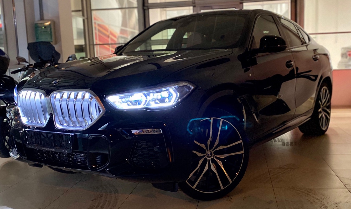 BMW x6 темно синий