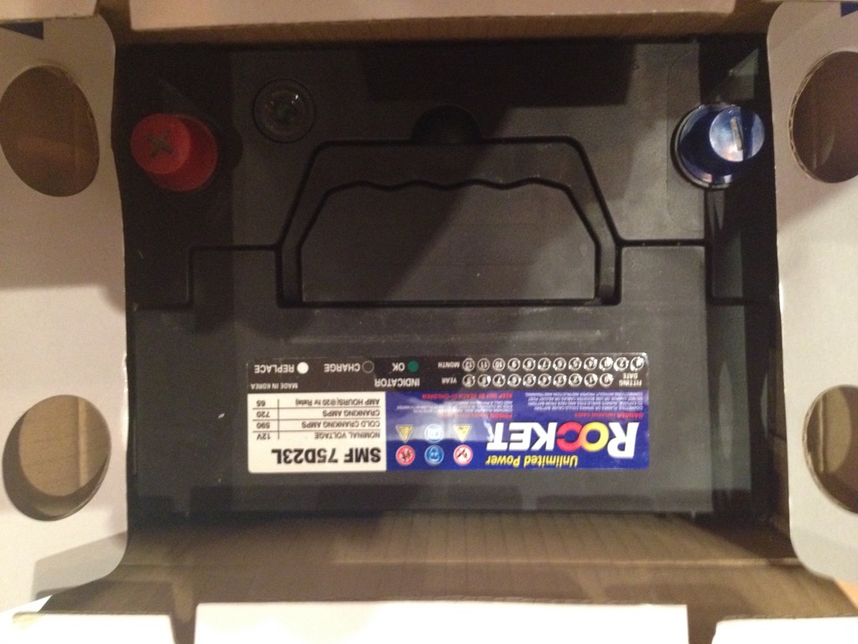 Начало зимы и установка нового АКБ Rocket 75D23L — Mitsubishi Lancer X ...