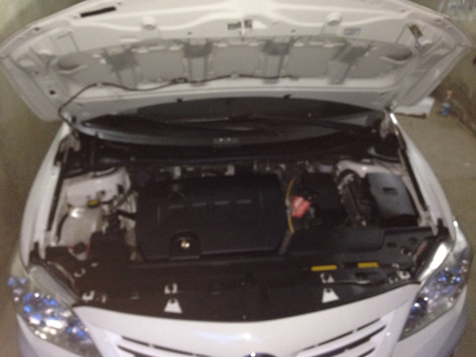 газовые упоры капота — Toyota Corolla (130), 1,6 л, 2012 года ...