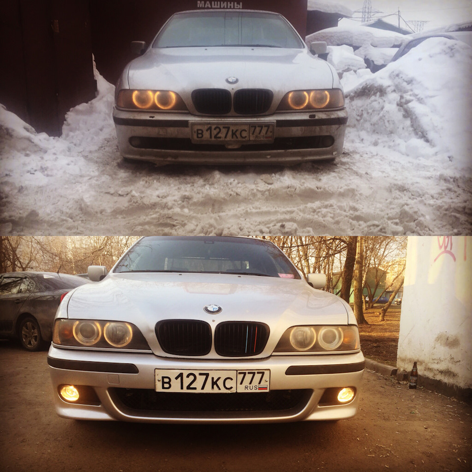 Новые бампера наконец то 😍😍😍 — BMW 5 series (E39), 2,5 л, 1999 года ...