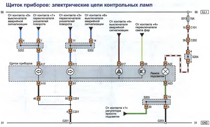 Схема подключения датчика давления масла лачетти Схемы электропитания ч2. - DRIVE2