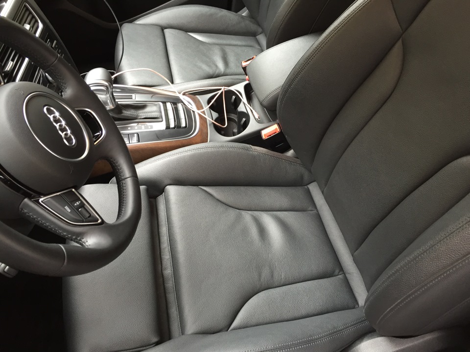 Как снять сидение audi q5 Замена подушки водительского сидения. - Audi Q5 (1G), 2 л, 2014 года визит на се