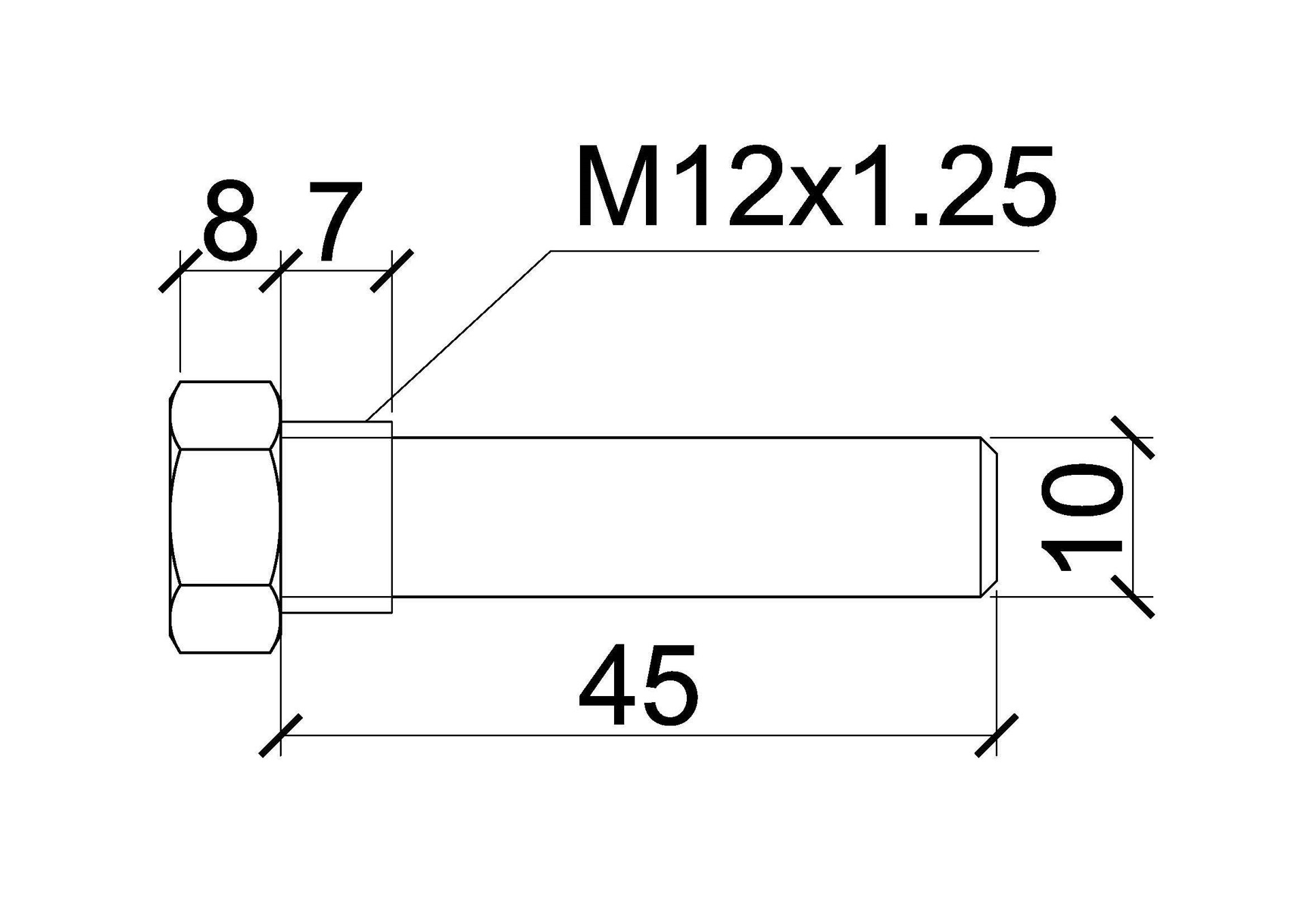 Болт м12 чертеж