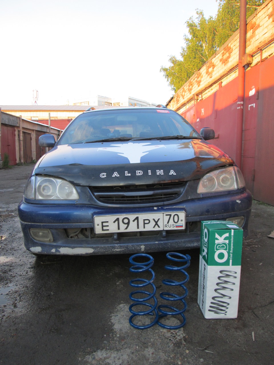Пружины OBK — Toyota Caldina (210), 2 л, 1998 года | своими руками | DRIVE2
