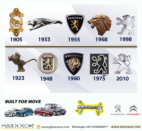 Peugeot : l'évolution du logo au lion depuis 1905