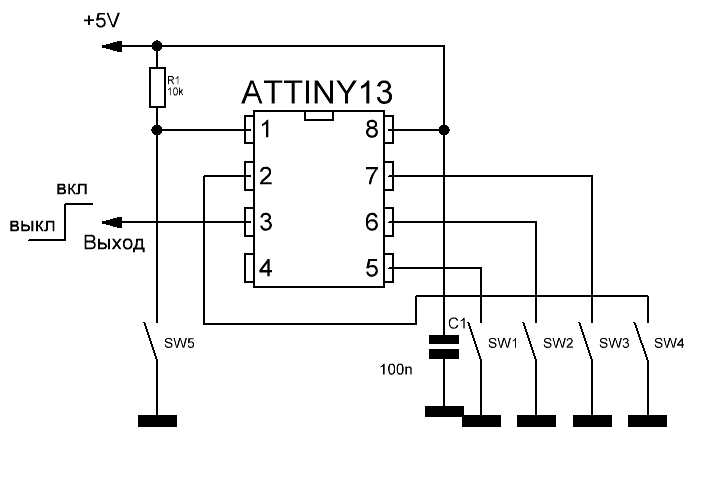 Attiny13 самоделки