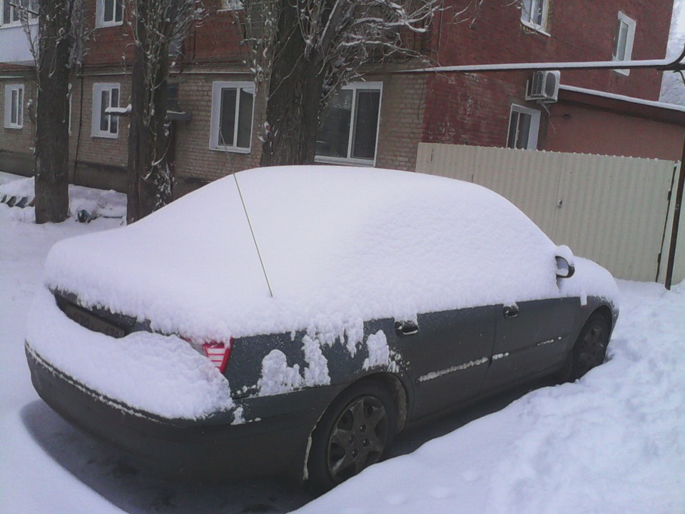 Всем такого доброго и снежного утра:) — Hyundai Elantra (3G), 1,6 л ...