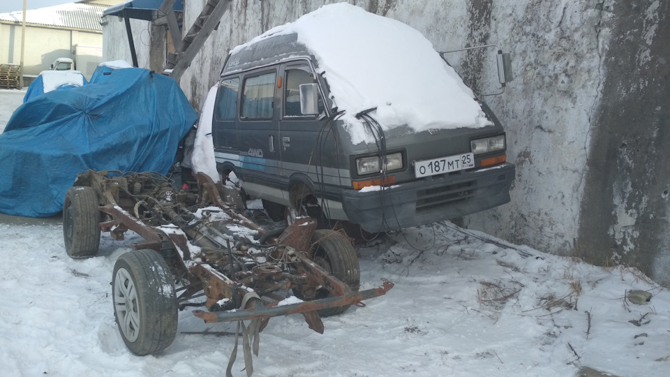 Преобрел донора своему автобусику — Subaru Domingo, 1,2 л, 1984 года ...