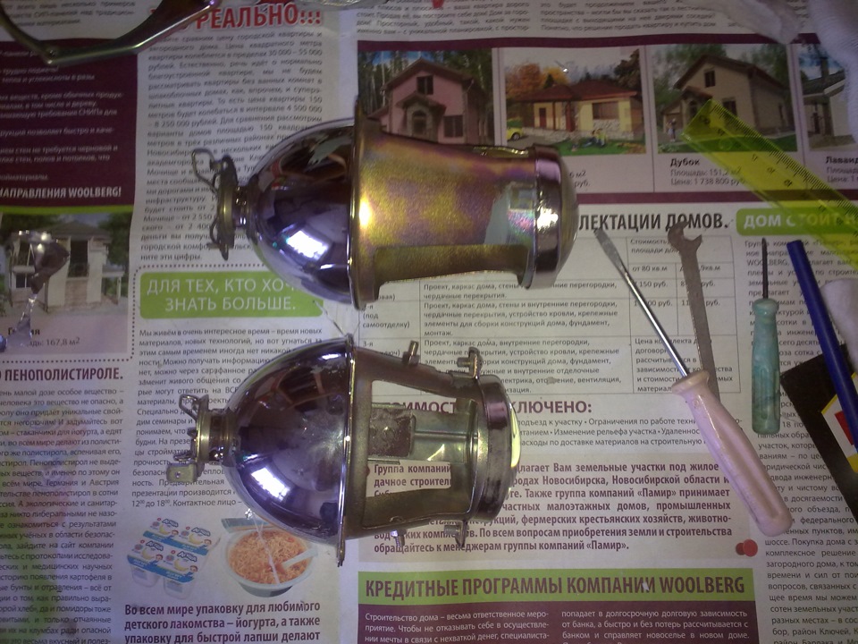 Доработка фар Киржач + ангельские глазки — Lada 21124, 1,6 л, 2006 года ...