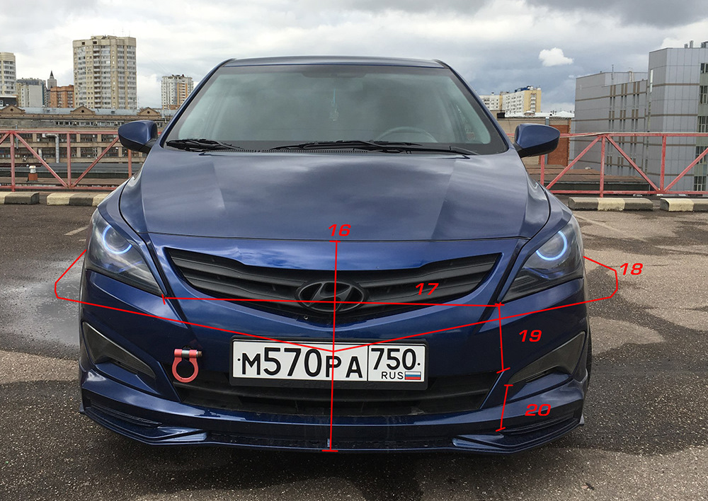 hyundai solaris чертеж