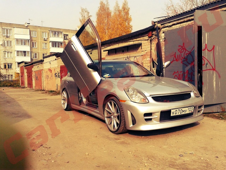 Nissan Skyline Установка ламбо петель — CarHeart на DRIVE2