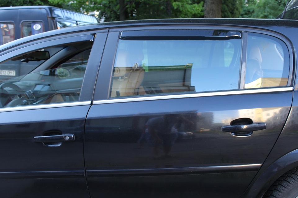 Замена светлых задних стекол на тонированные — Opel Signum, 2,2 л, 2003 ...