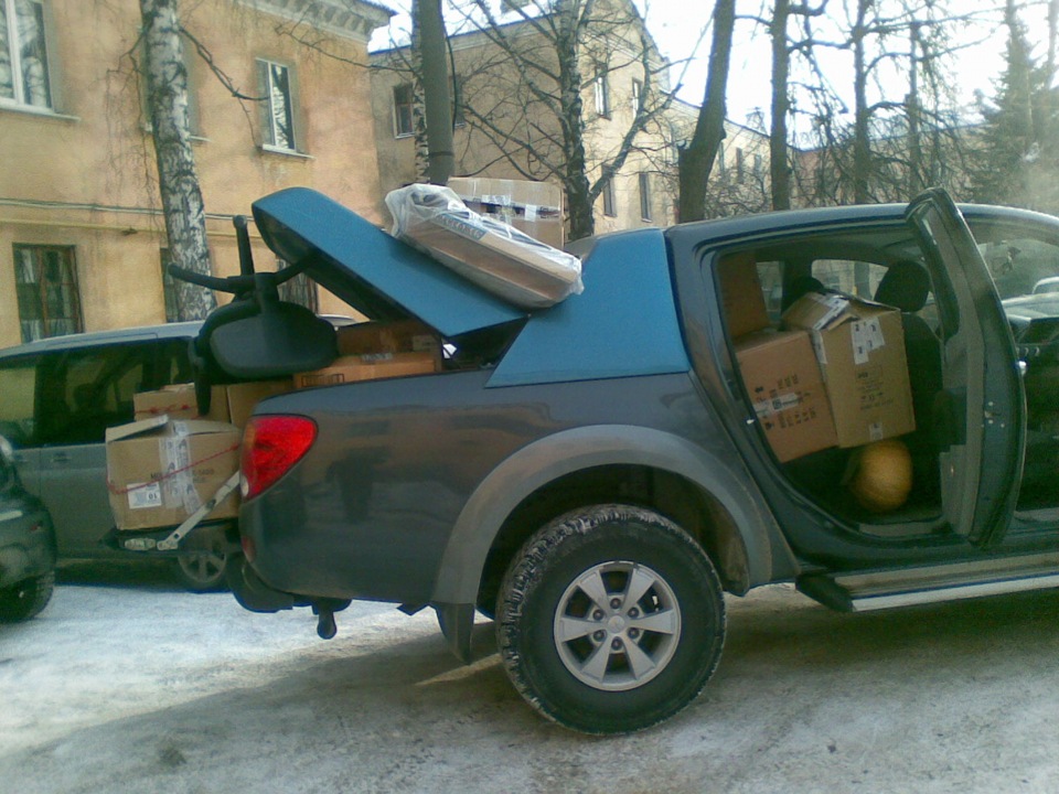 Дружеская помощь в переезде))) — Mitsubishi L200 (4G), 2008 года ...