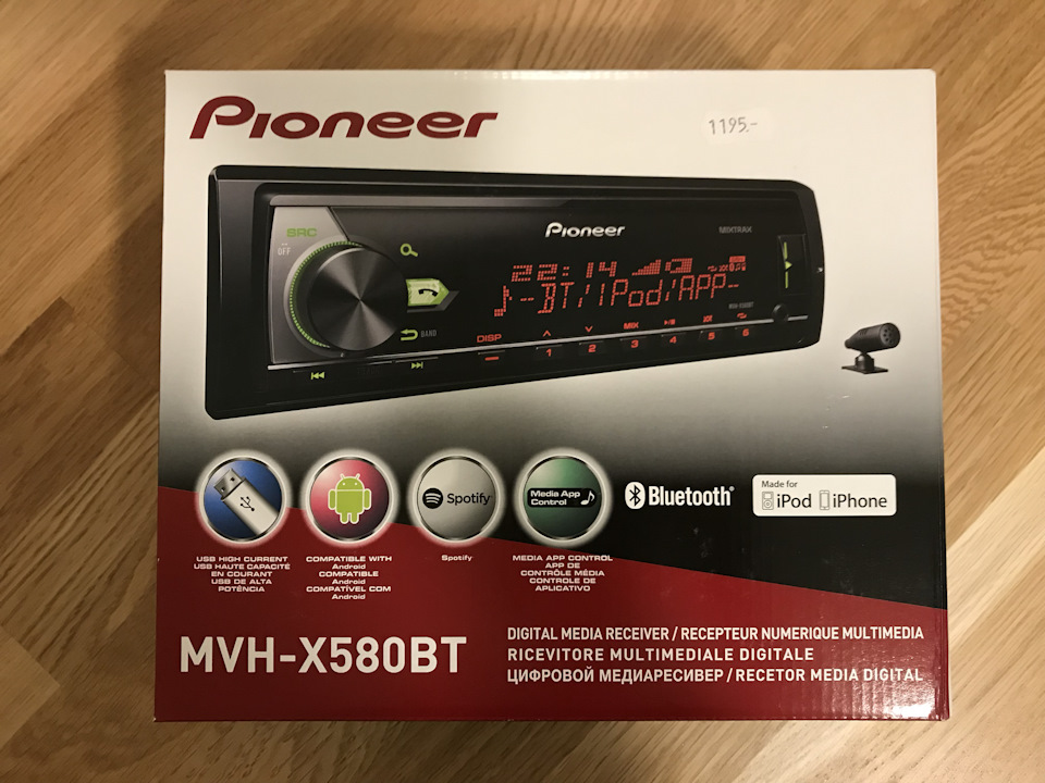 pioneer mvh x580bt схема