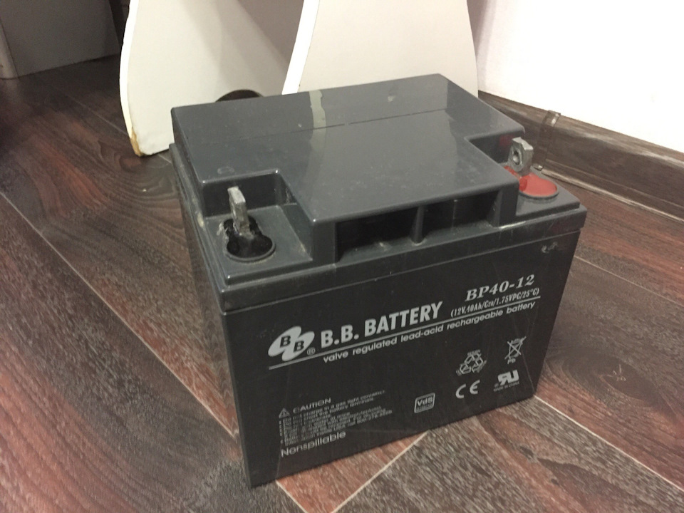 Аккумулятор BB Battery BP 40-12 - LADA Калина Хэтчбек, 1.6 л., 2007 года на...