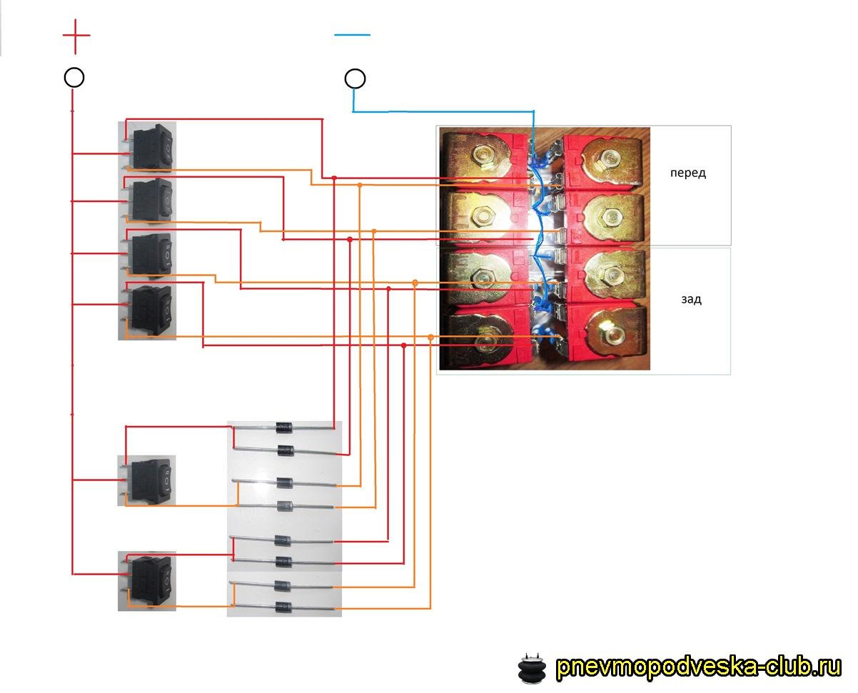 Схема подключения пневмы