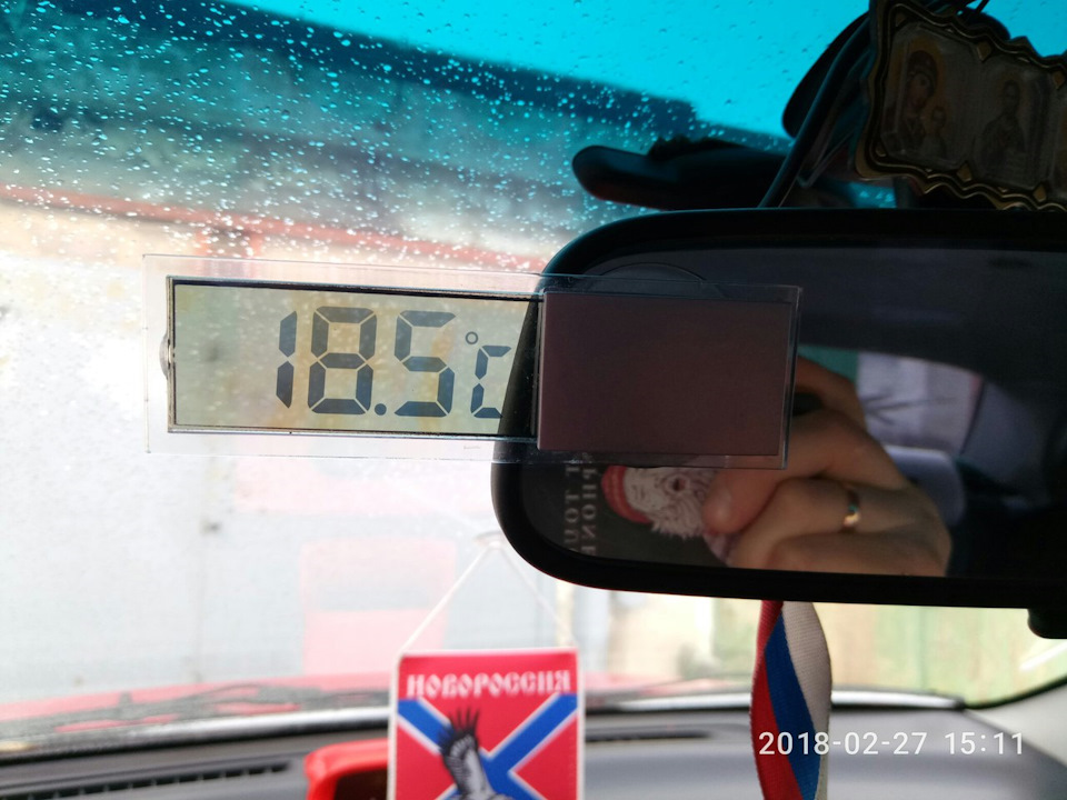 Автомобильный термометр — Chevrolet Aveo Sedan (1G), 1,5 л, 2008 года ...
