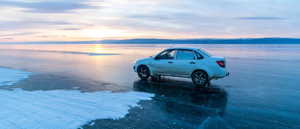 Гранта на закате — Lada Granta