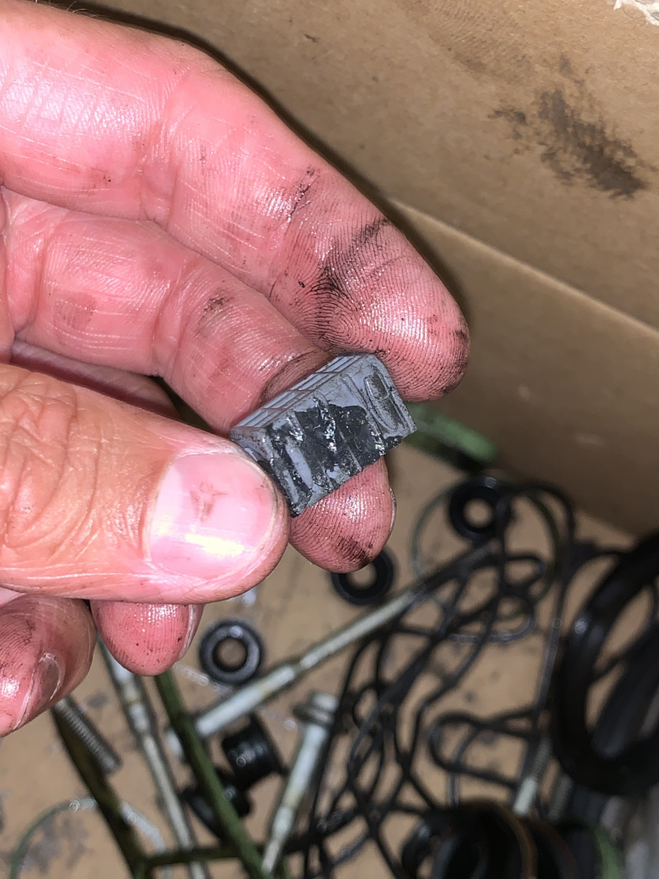 Состояние ориги внутри двс уплотнитель. — Porsche Cayenne (2G) 958