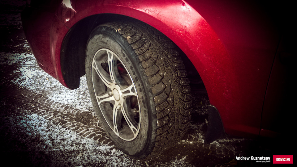 Обкатка зимних шипованных шин Nokian Nordman 5 XL 195/60/15 — Chevrolet ...