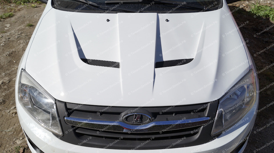 ⚡ Новинка! Стеклопластиковый капот "AVR Cup" для Гранты и Калины-2 ...