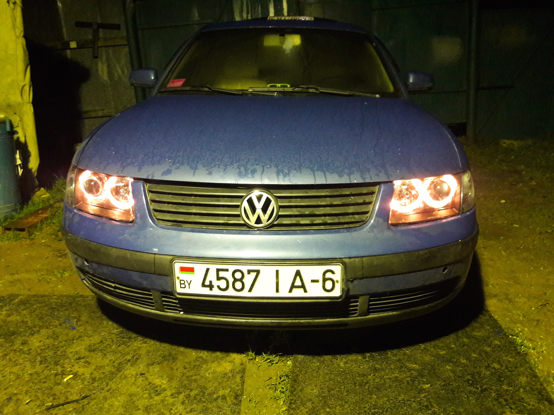 volkswagen passat b5 фары led