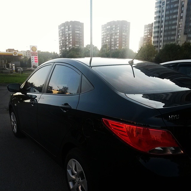 перед и зад в 15% люмар — Hyundai Solaris, 1,6 л, 2014 года | стайлинг ...