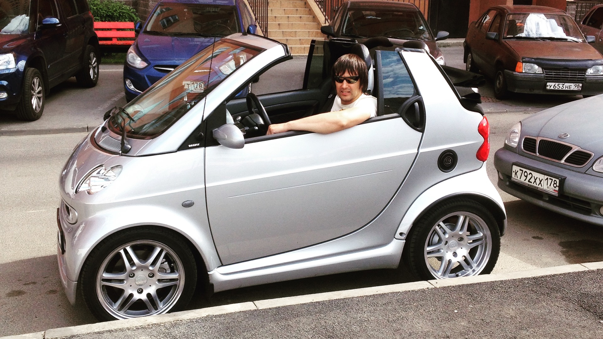 Smart fortwo (1G) 0.7 бензиновый 2004 | Brabus cabrio на DRIVE2