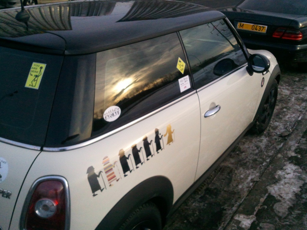 Мои наклейки — MINI Cooper Mk II, 1,6 л, 2010 года | тюнинг | DRIVE2