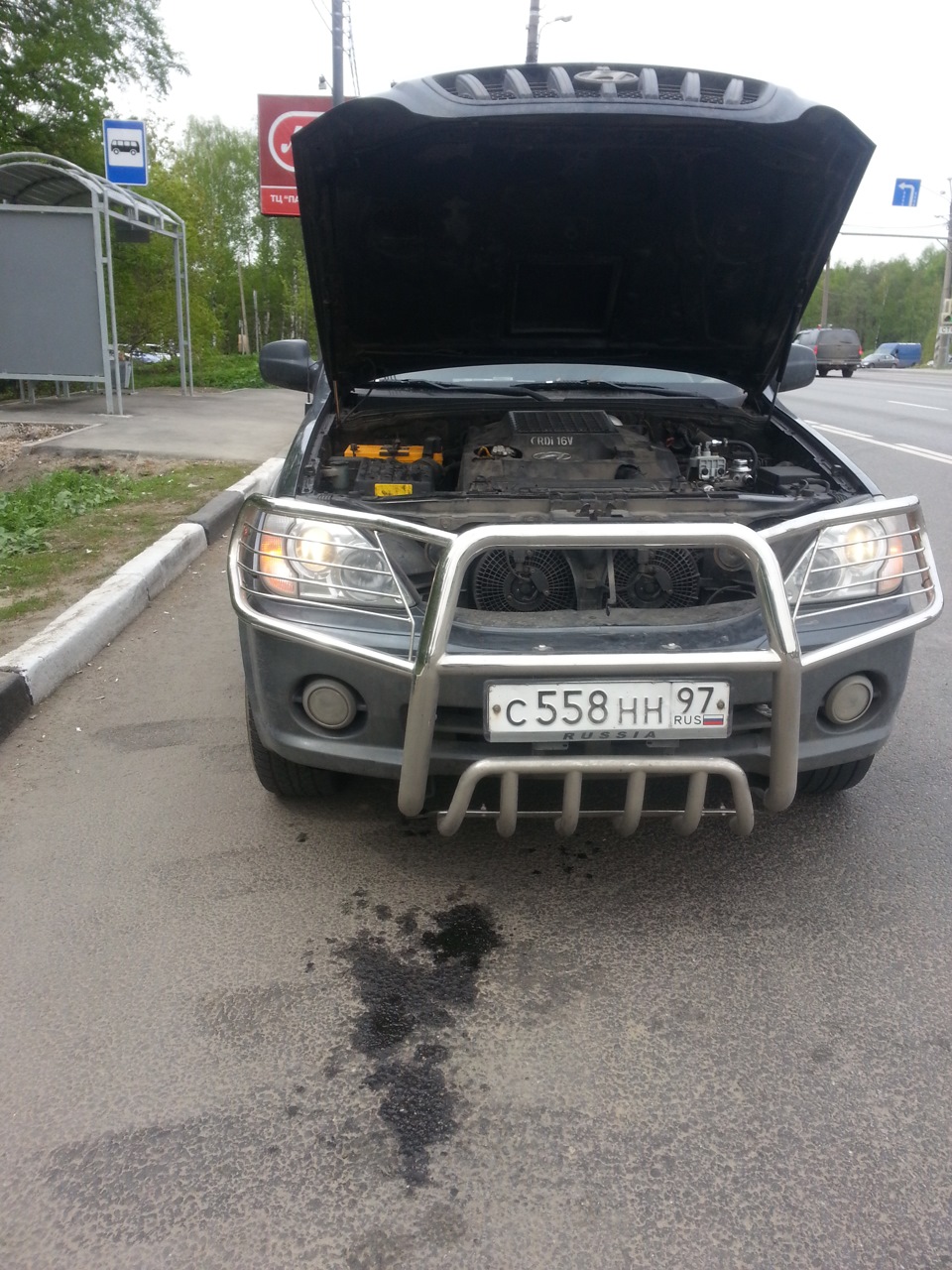 Пар, дым, все залил антифризом :) — Hyundai Terracan, 2,9 л, 2003 года ...