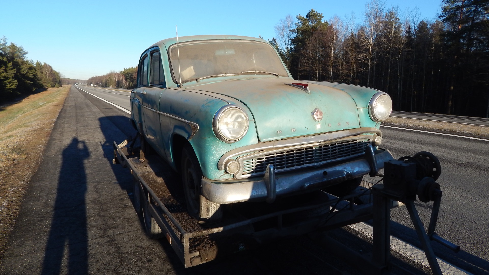 Москвич 407 1.3 бензиновый 1960 | цвет электрик на DRIVE2