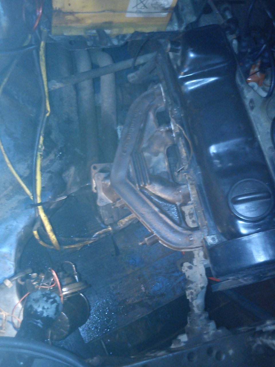 Прогорела прокладка на выпускной коллектор((( — Volkswagen Passat B2, 1 ...