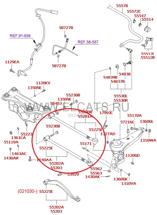 Задняя подвеска хендай санта фе классик тагаз схема