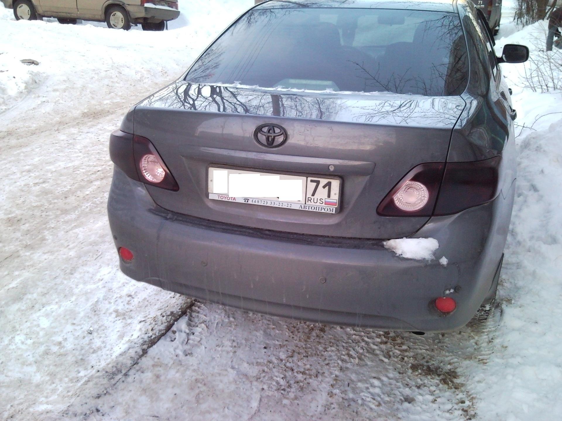 Tinted taillights and reflectors - Toyota Corolla 16 L 2006