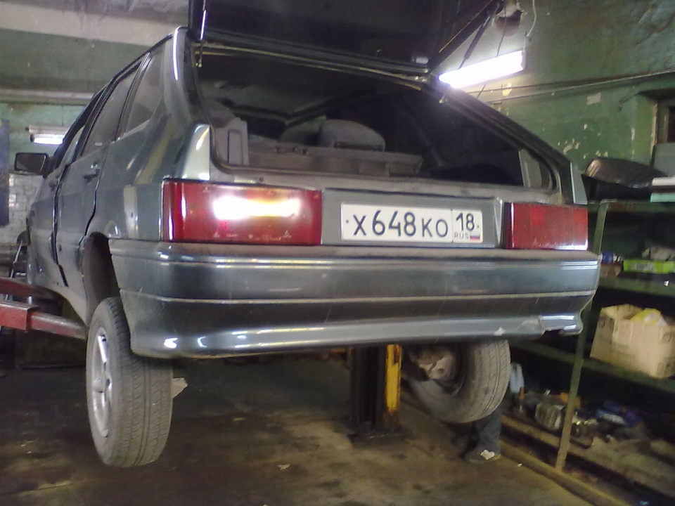 прокачка стоек и занижение 1.5 витка — Lada 2114, 1,6 л, 2007 года ...