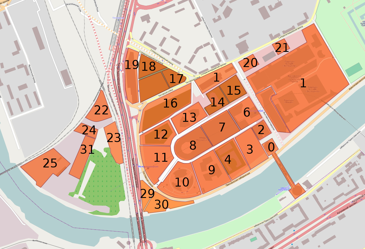 Москва сити 2 карта - 84 фото