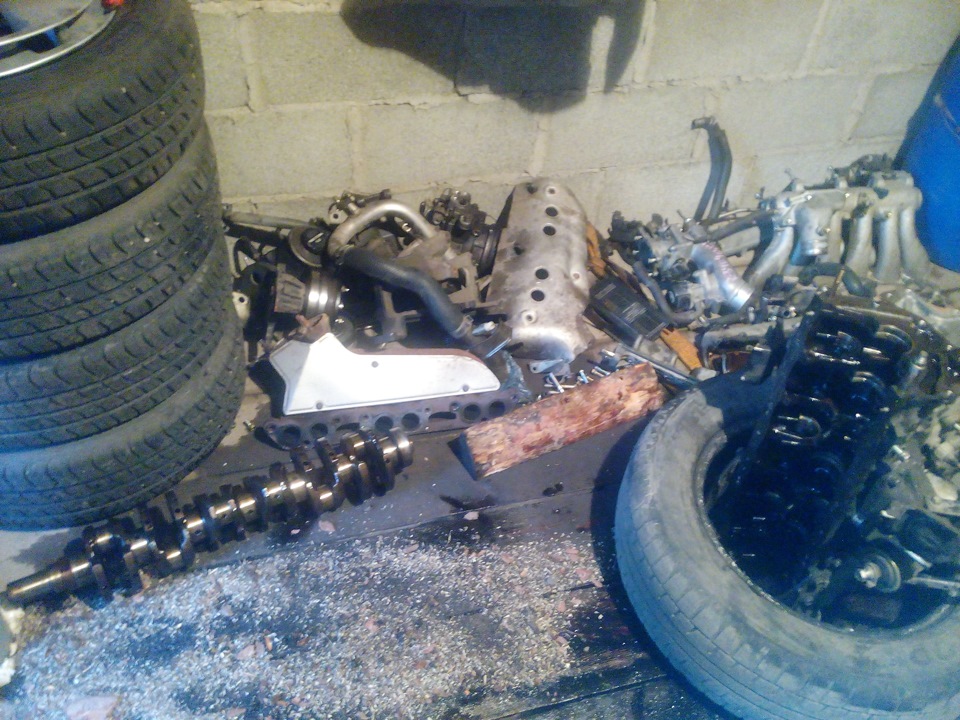 Разборка мотора. — Toyota Mark II (80), 2 л, 1990 года | своими руками ...