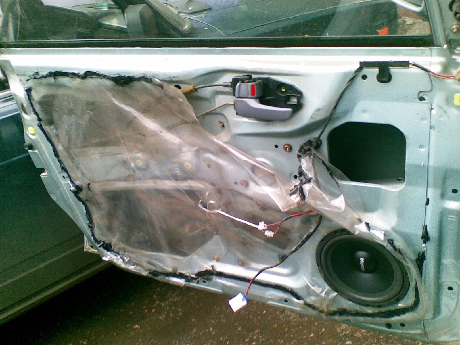 Вибро-, тепло-, шумоизоляция дверей: начало. — Mitsubishi Cedia, 1,5 л ...