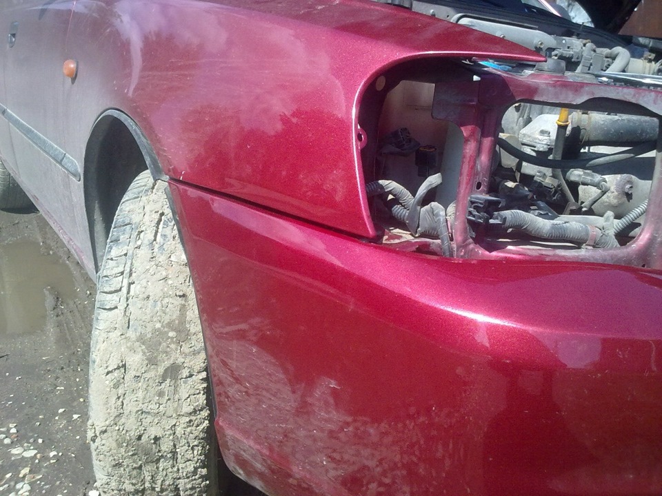 Провис передний бампер — Hyundai Accent (2G), 1,5 л, 2006 года | своими ...