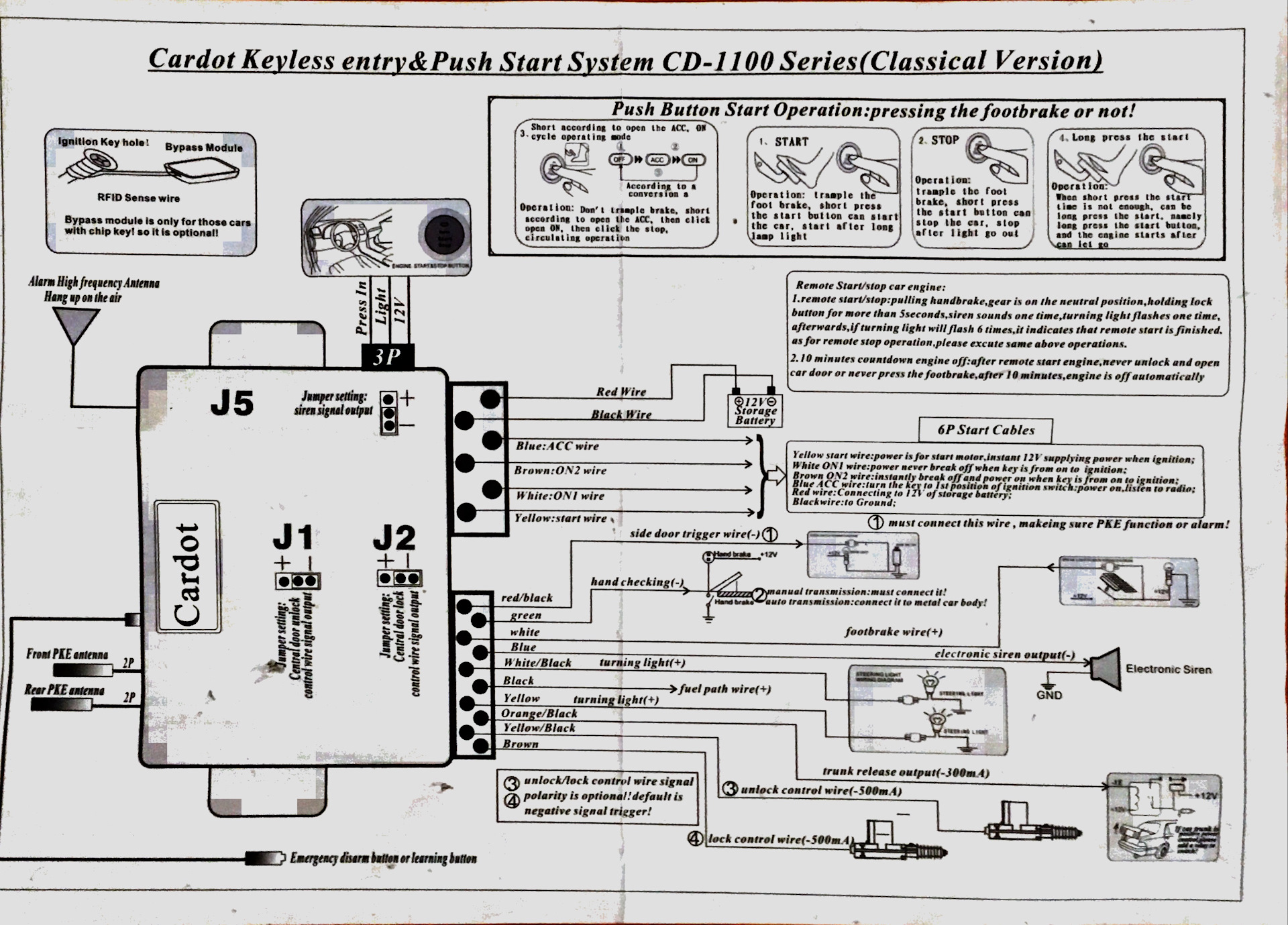 Smart start system подключение