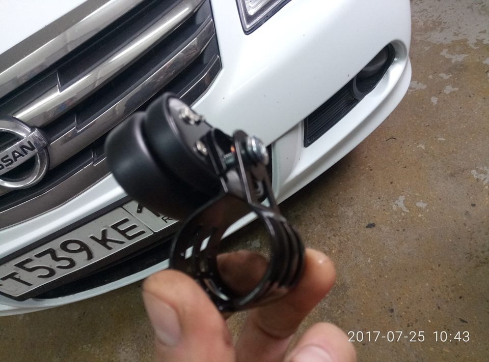 Можно просто отпилить хомут от основания и к основанию прикрутить уголок. Я решил сделать целиком отдельный. — Honda CR-V (RD4/RD5/RD6/RD7). Запчасти на фото: 20170725