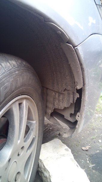 Защита арок ) — Mitsubishi Lancer IX, 1,6 л, 2005 года | своими руками ...