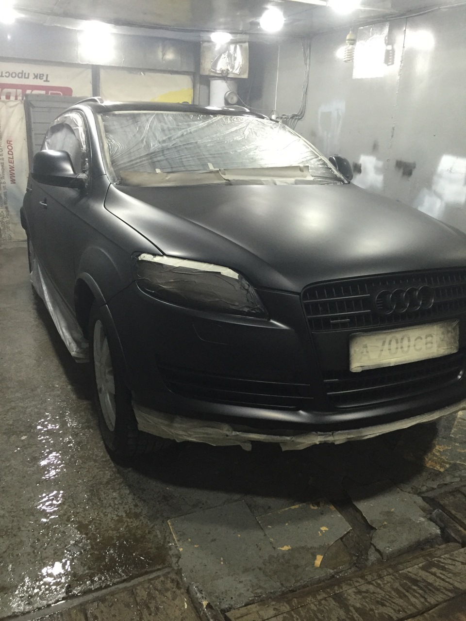 Покраска машины жидкой резиной Plasti Dip — Audi Q7 (1G), 4,2 л, 2006 года  | стайлинг | DRIVE2