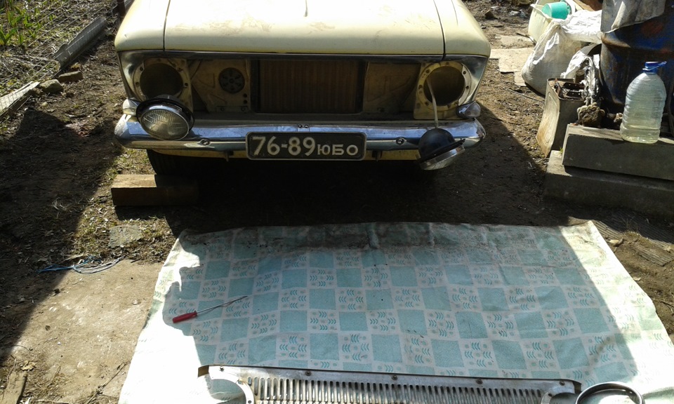 №1 Замена радиатора + пробный пуск — ИЖ Москвич 412, 1,5 л, 1973 года ...