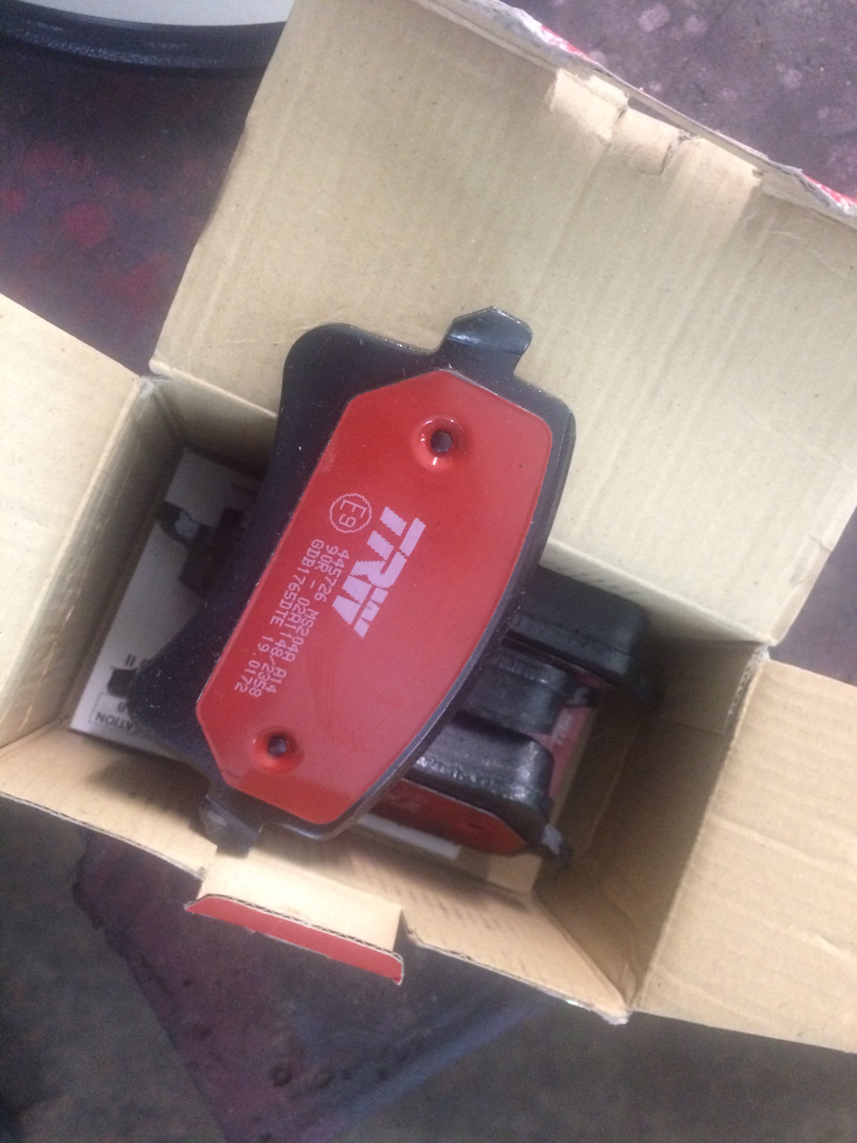 вопрос о тормозных колодках TRW — Audi A4 (B8), 2 л, 2008 года | визит ...