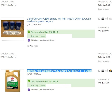 by Subaru Subaru Oil Filters /& Washers